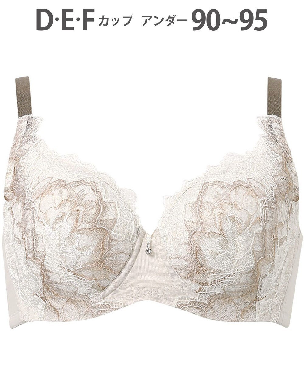 WACOAL ブラジャー 【ハグするブラ】 体温を感知してカラダになじむ 脇高設計 小さく見せる Hカップまで対応 大きいサイズ レディース フルカップ BXB318 /ワコール 