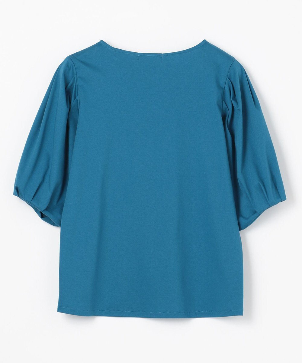 ANY 【WEB限定・接触冷感】シルケットスムース ギャザーパフスリーブトップス 