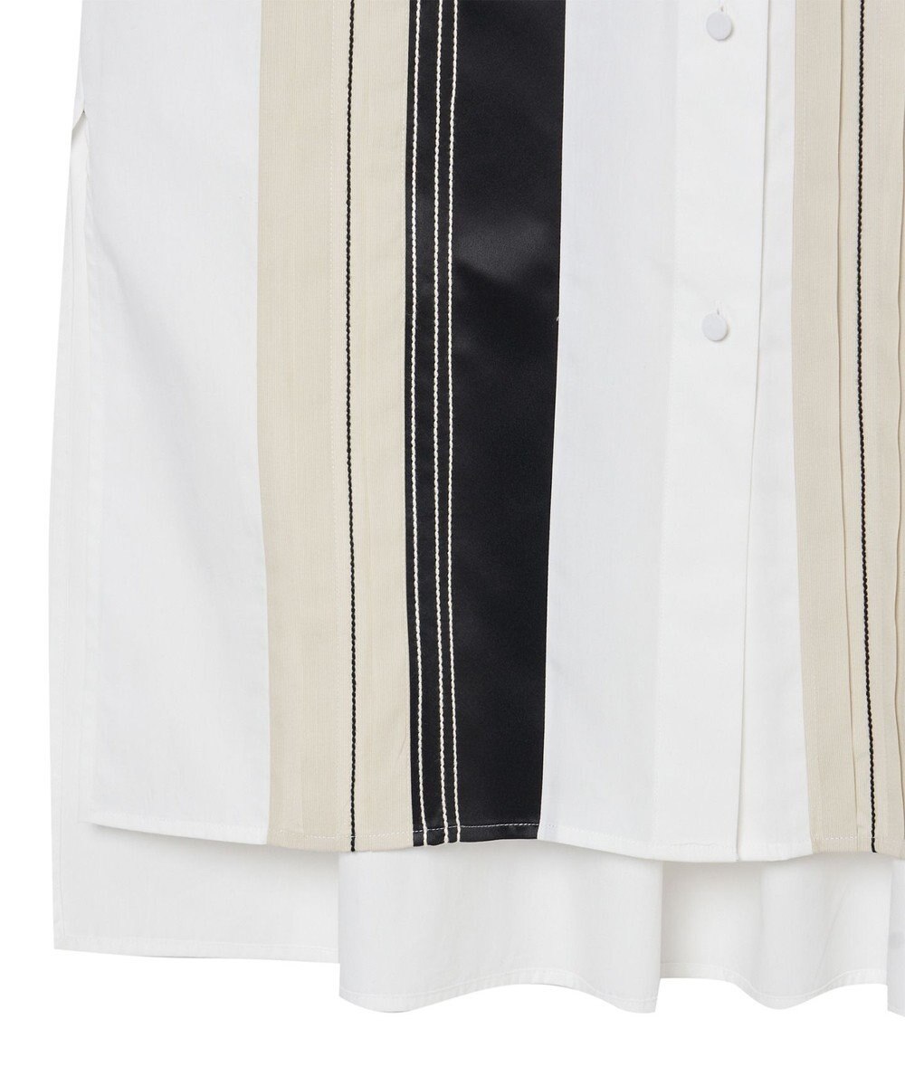 JOSEPH 【洗える】ポプリンカラーブロック　シャツドレス 