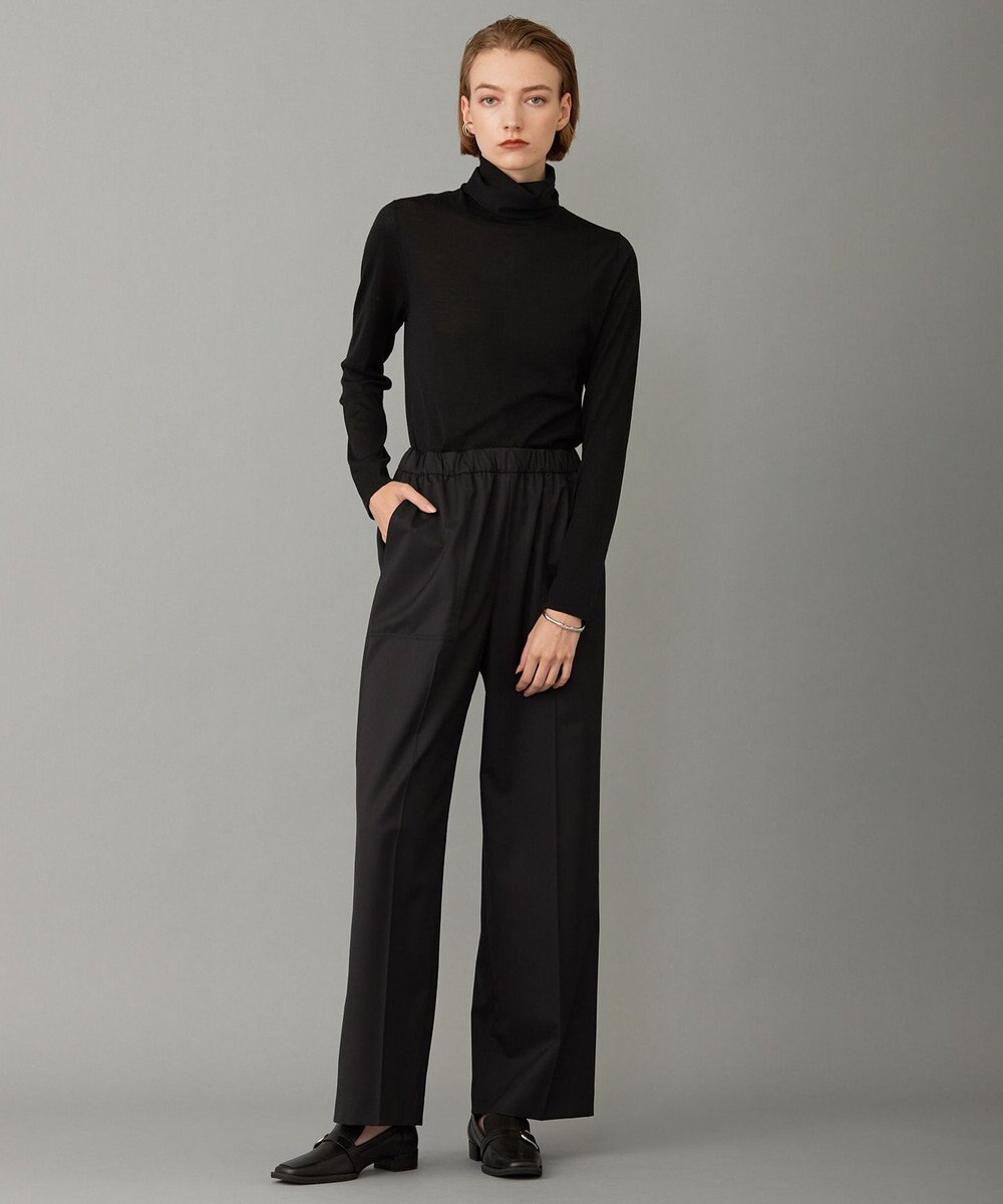 ICB 【洗える】 TWブロード ワイドストレートパンツ 