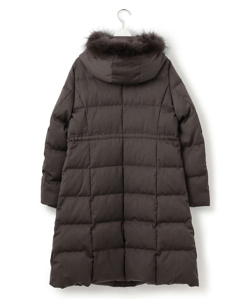 23区 S 【撥水加工】ブライトウール ロングダウンコート 