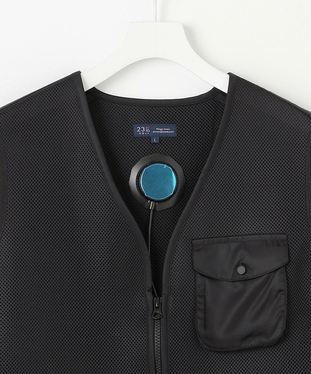 23区GOLF 【UNISEX】ペルチェベスト　モバイルバッテリーで操作する３つの冷却装置付き　夏のアウトドアにおすすめ 