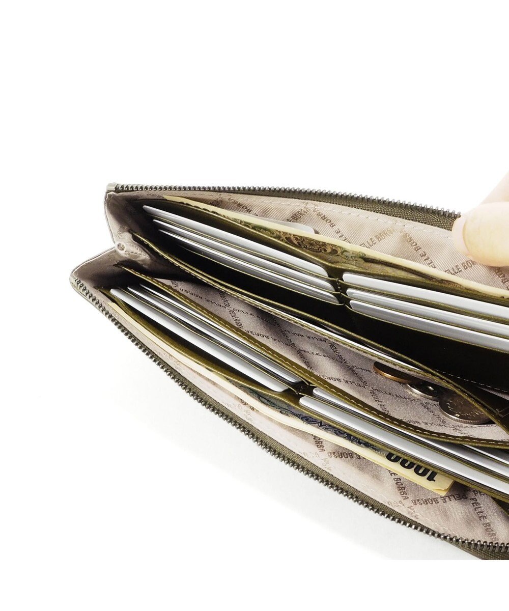 PELLE BORSA L字ファスナー長財布 Bark Goods バークグッズ 4837 