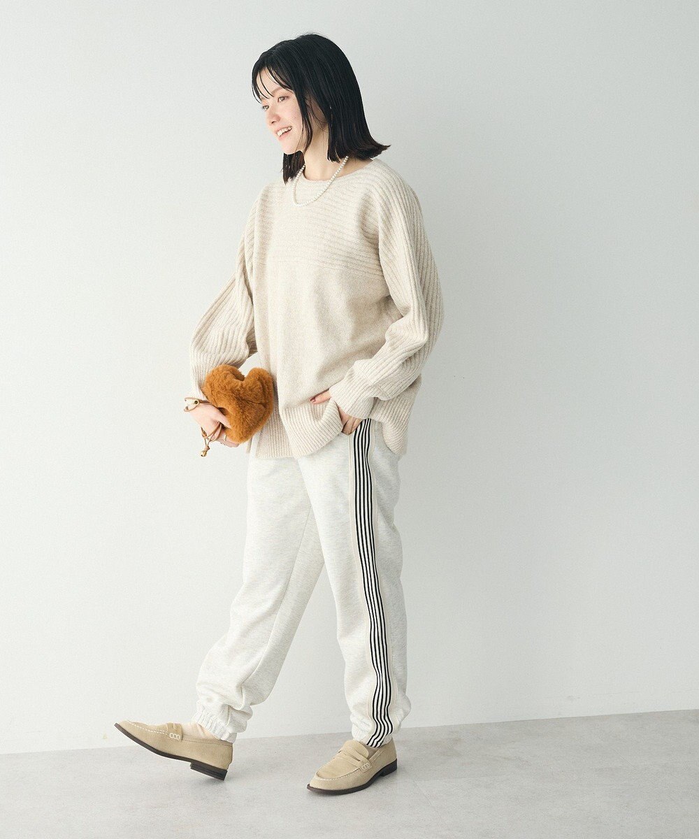 CRAFT STANDARD BOUTIQUE 編み違い斜めスリットニットチュニック 