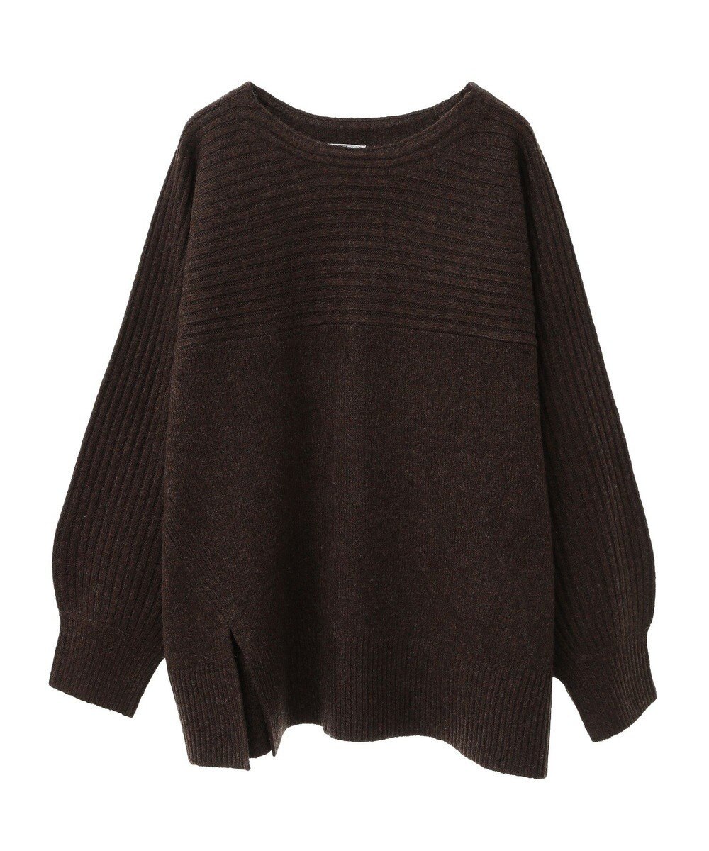 CRAFT STANDARD BOUTIQUE 編み違い斜めスリットニットチュニック 