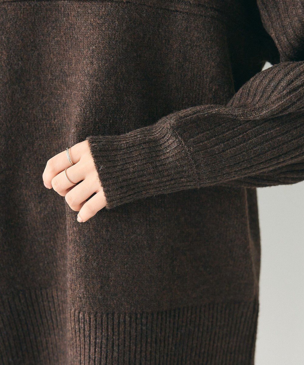 CRAFT STANDARD BOUTIQUE 編み違い斜めスリットニットチュニック 