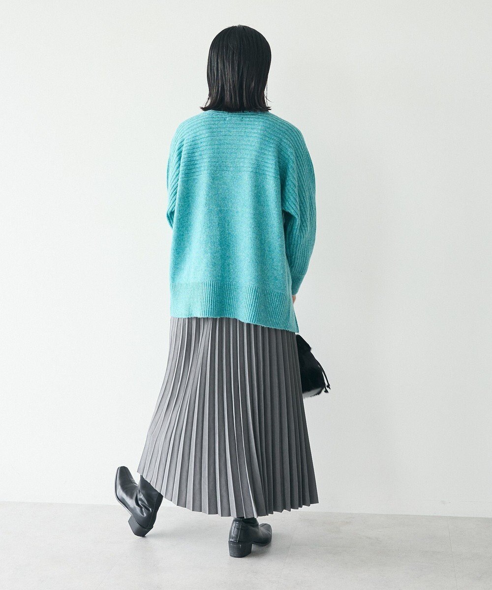 CRAFT STANDARD BOUTIQUE 編み違い斜めスリットニットチュニック 