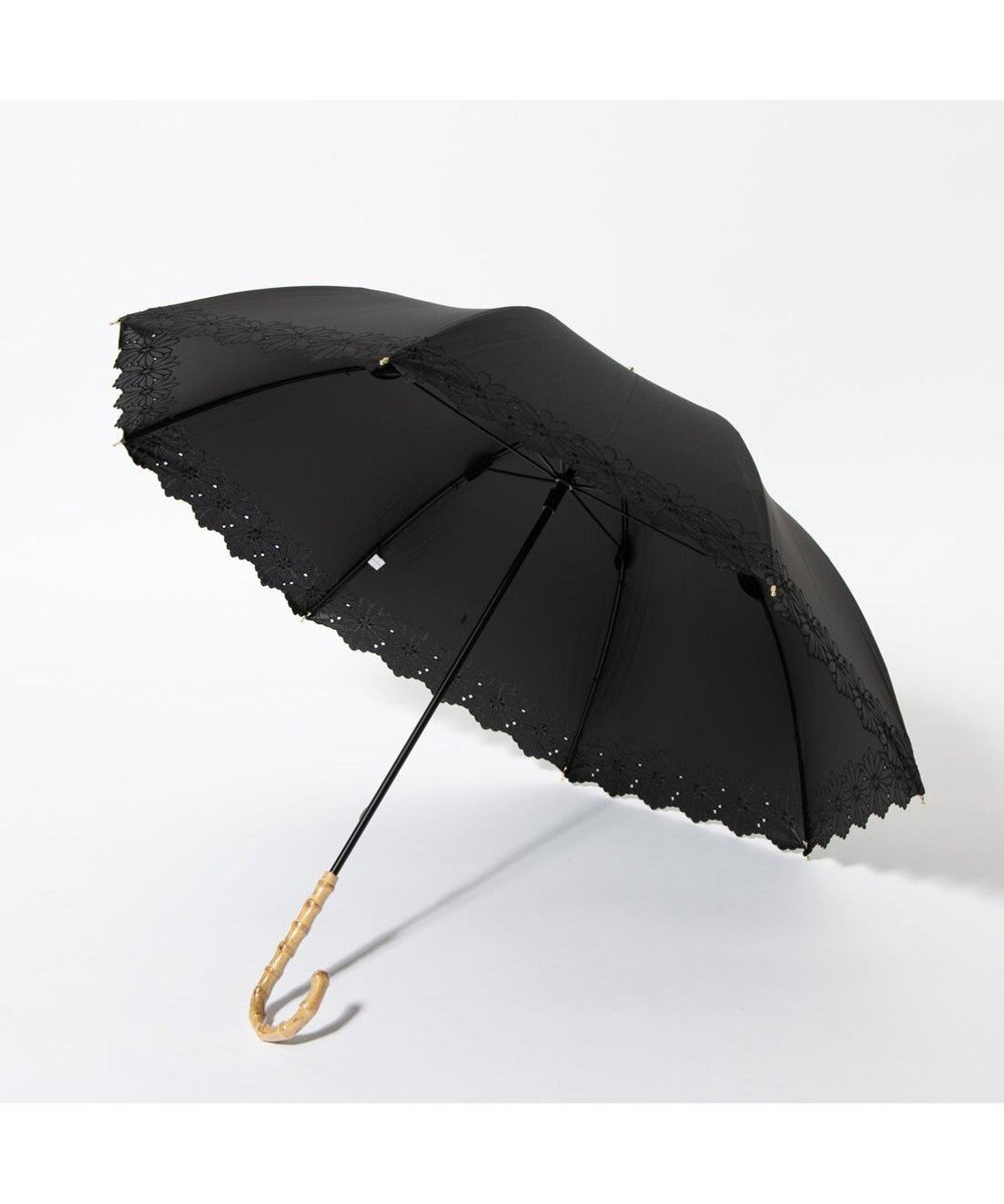 UNBILLION cache nez / フラワーボーラー刺繍ショートパラソル 
