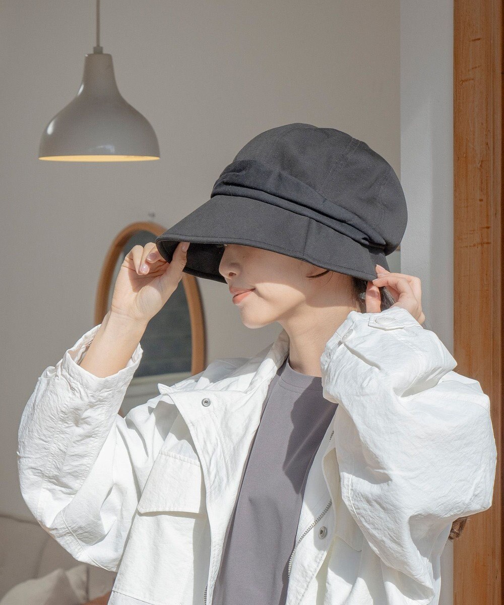 MOONBAT 【UVカット/遮光100%/接触冷感】洗えるスウェットキャスケット 軽量/手洗いOK/サイズ調整可能/ポケッタブル 