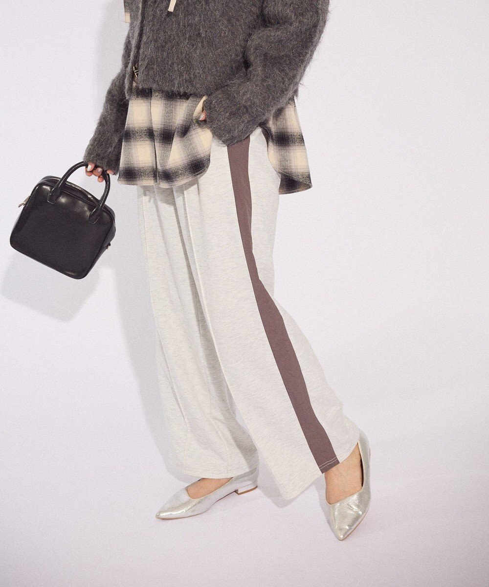 Green Parks あったか裏起毛サイドラインスウェットパンツ 