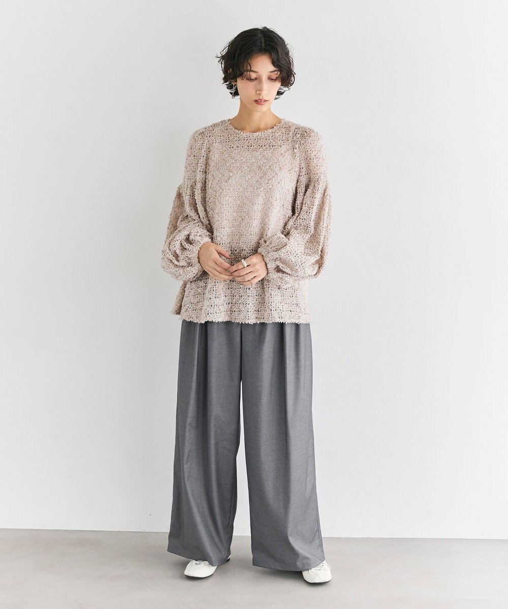 #Newans 【洗える】フィラッフィギャザースリーブブラウス 