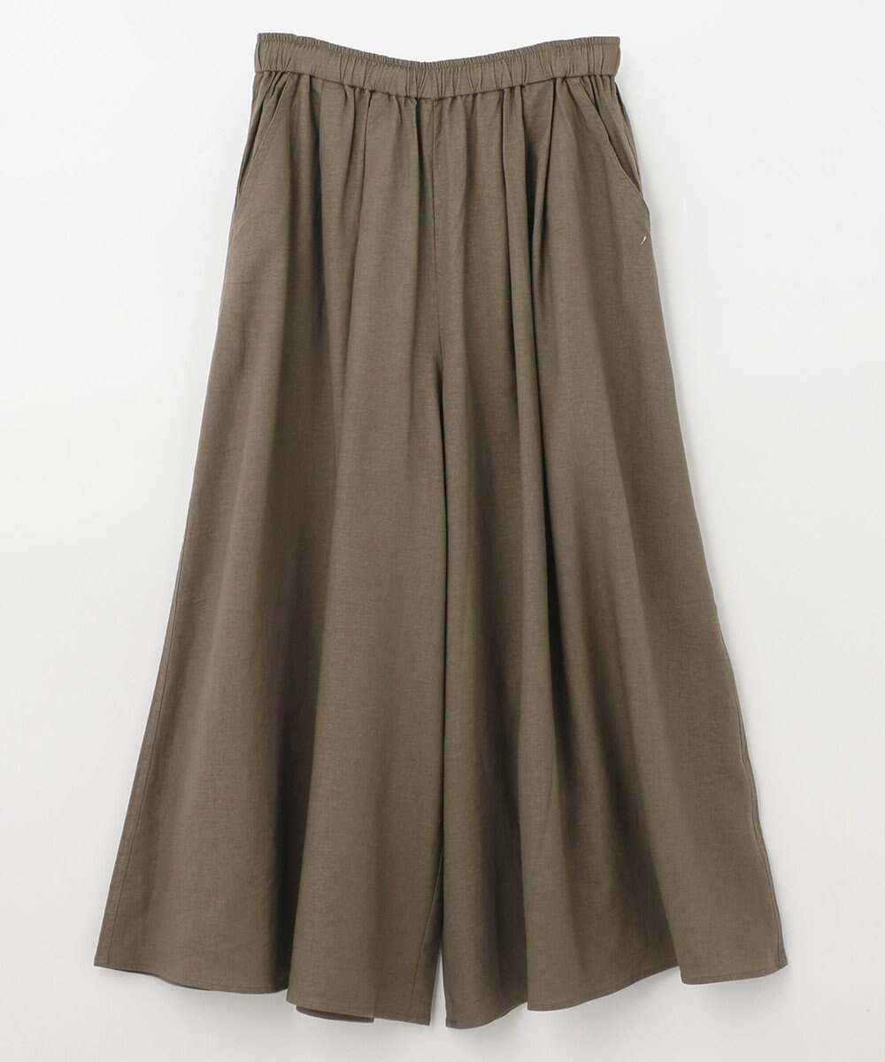 ANY 【接触冷感・UVケア】清涼リネン ガウチョパンツ 