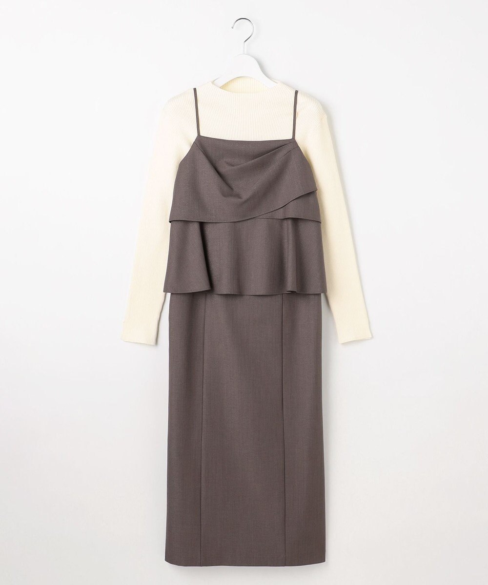 ANY SIS 【2SET】ビスチェ ワンピース × ニット セット 