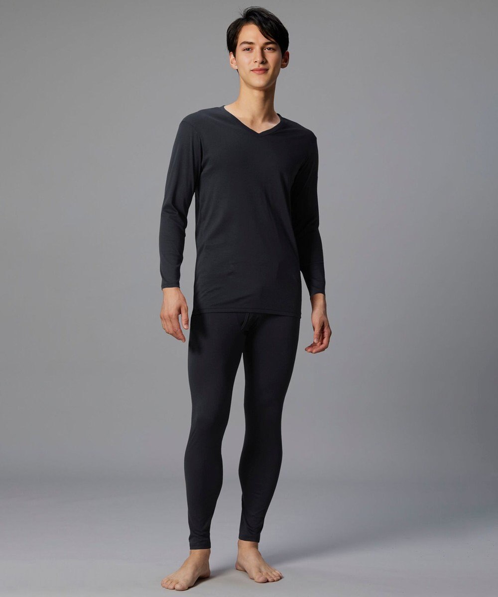 WACOAL MEN WACOAL MEN あったかインナー Vネック 8分袖 綿100％ 保温性 やわらかさが続く 静電気が起こりにくい 毛玉になりにくい 後裾長め設計 インナー WL6103 /ワコールメン 