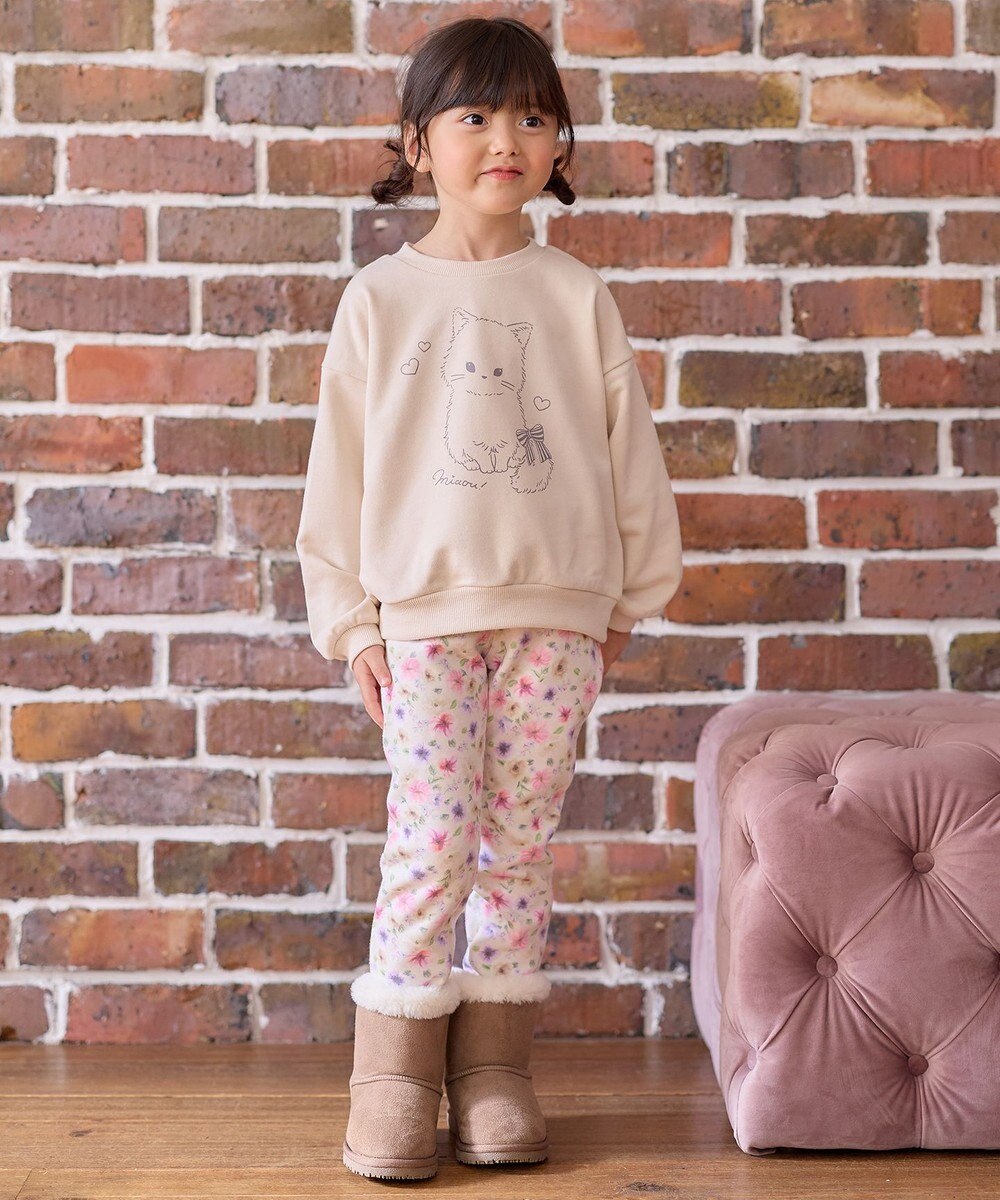 ANY KIDS 7days 裏シャギー 総柄 パンツ 