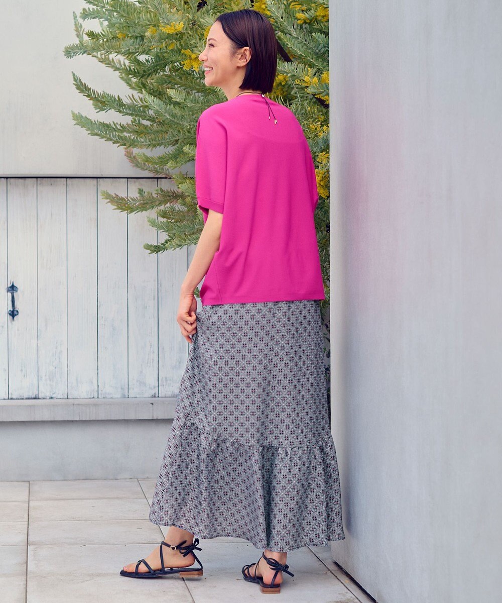 自由区 【洗える・XSサイズあり】アラベスクプリント スカート 