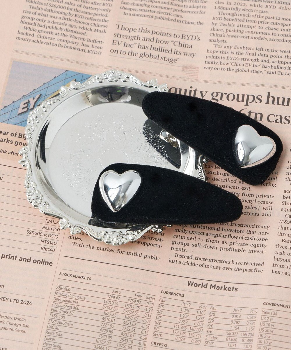 WEGO 【2点セット】L2Pモチーフパテッドバレッタ 