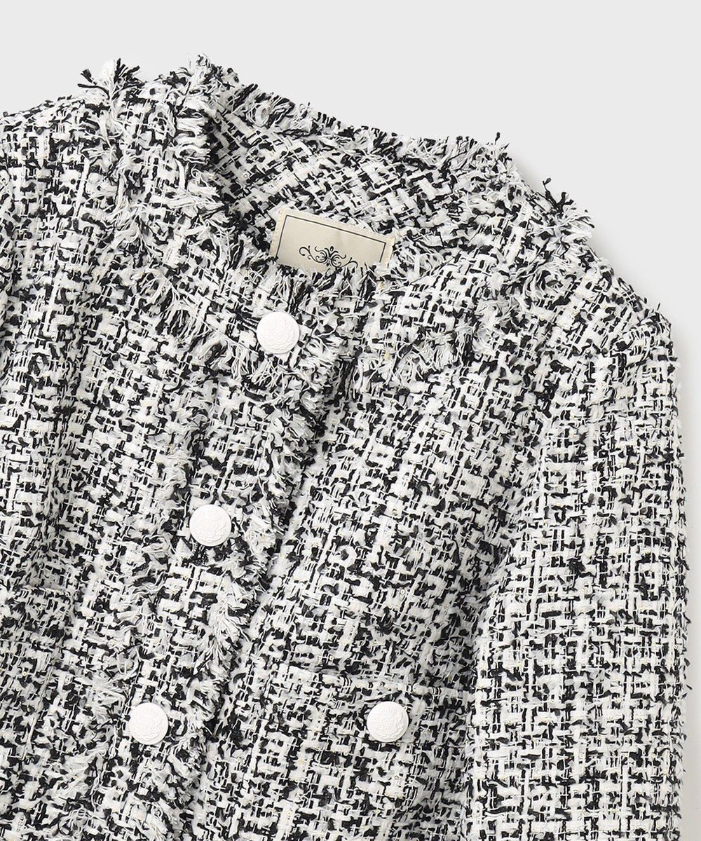 GRACE CONTINENTAL フリンジツイードジャケット 