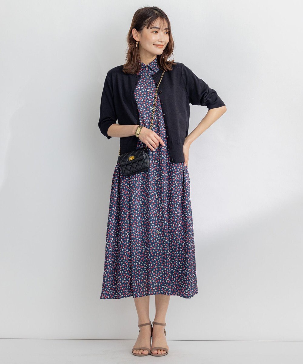 組曲 【洗える】プティフラワージョーゼットシフォン ワンピース 