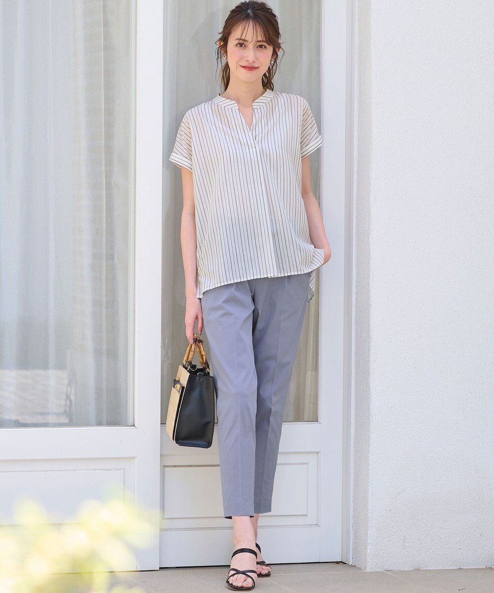 ANY SIS 【洗える】スキッパーイージー シャツ 