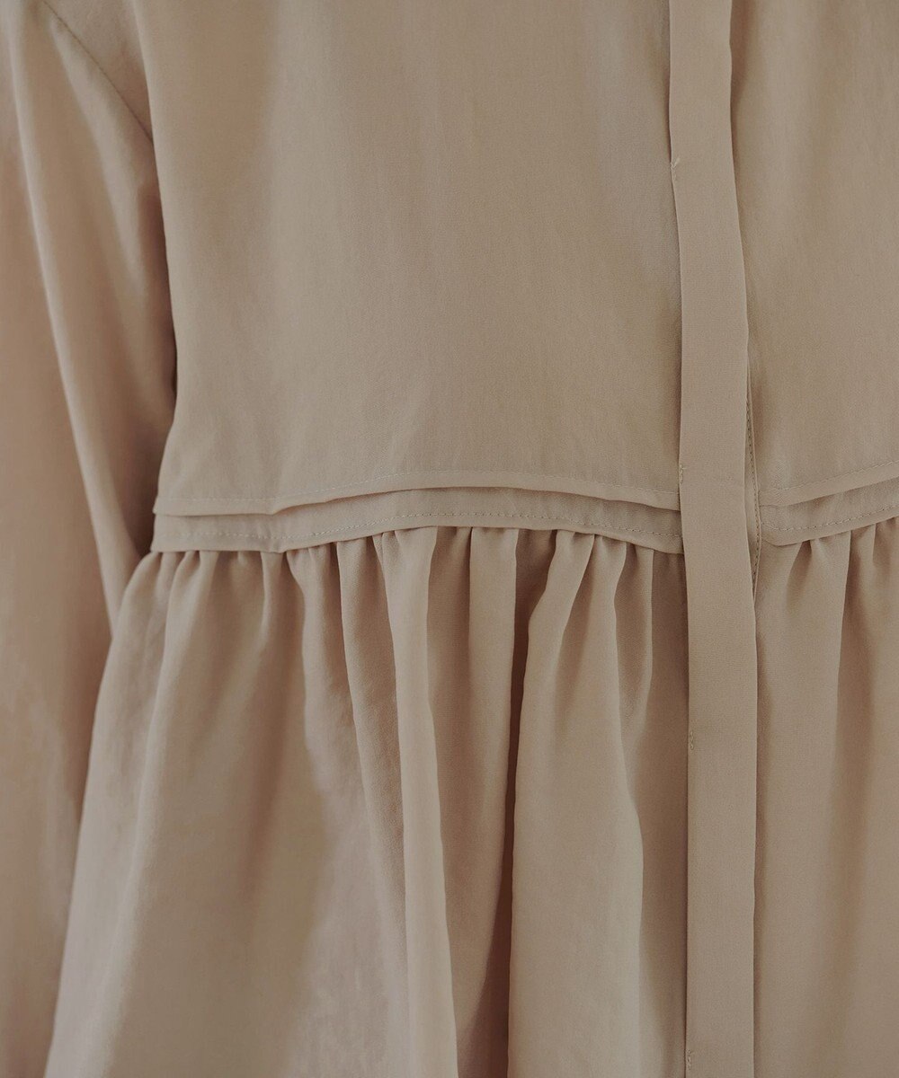 Tiaclasse 【洗える】ピンタックギャザーブラウス 