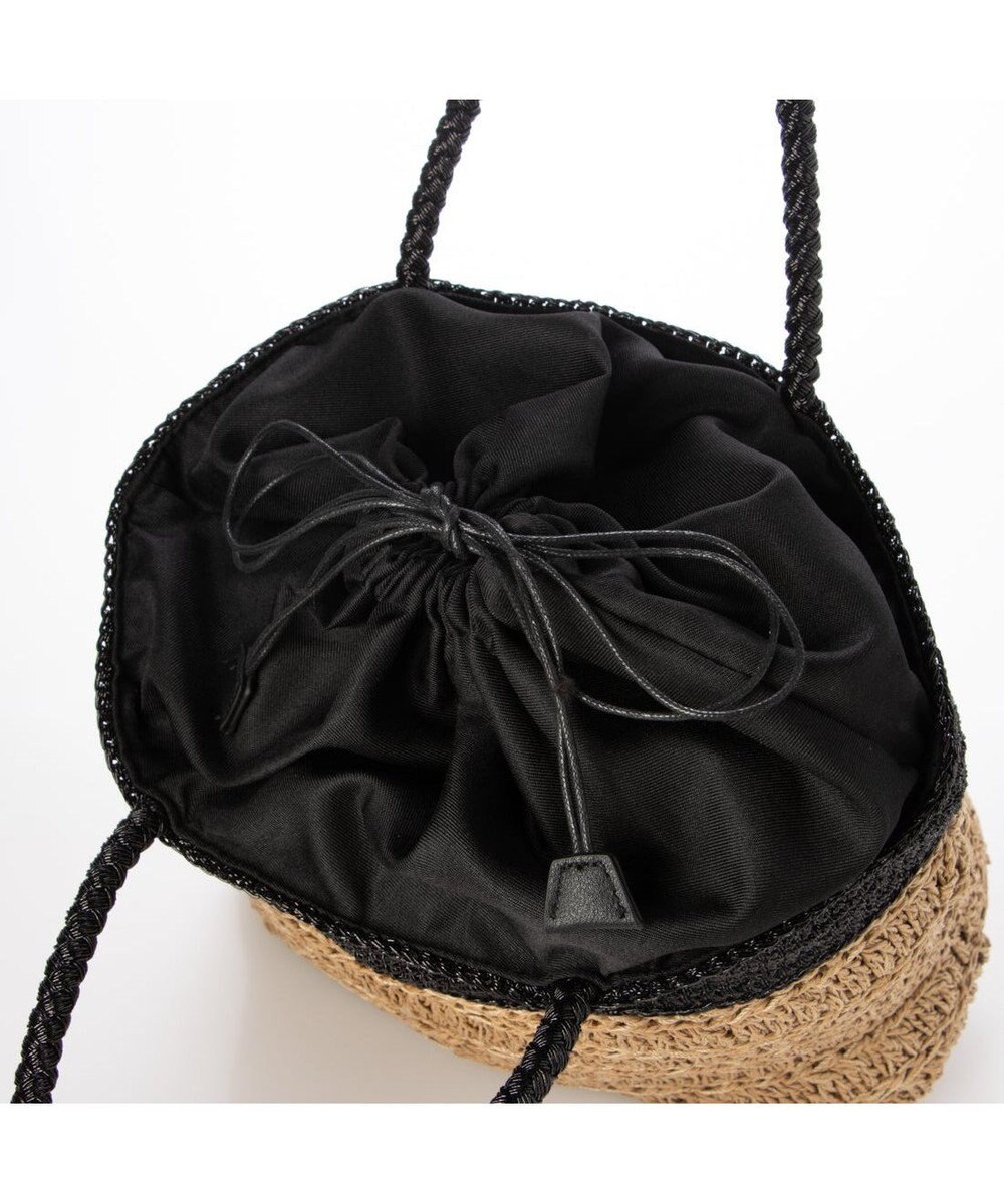 UNBILLION カシュカシュ cachecache / ラメ切替クロッシェトート カゴバッグ 