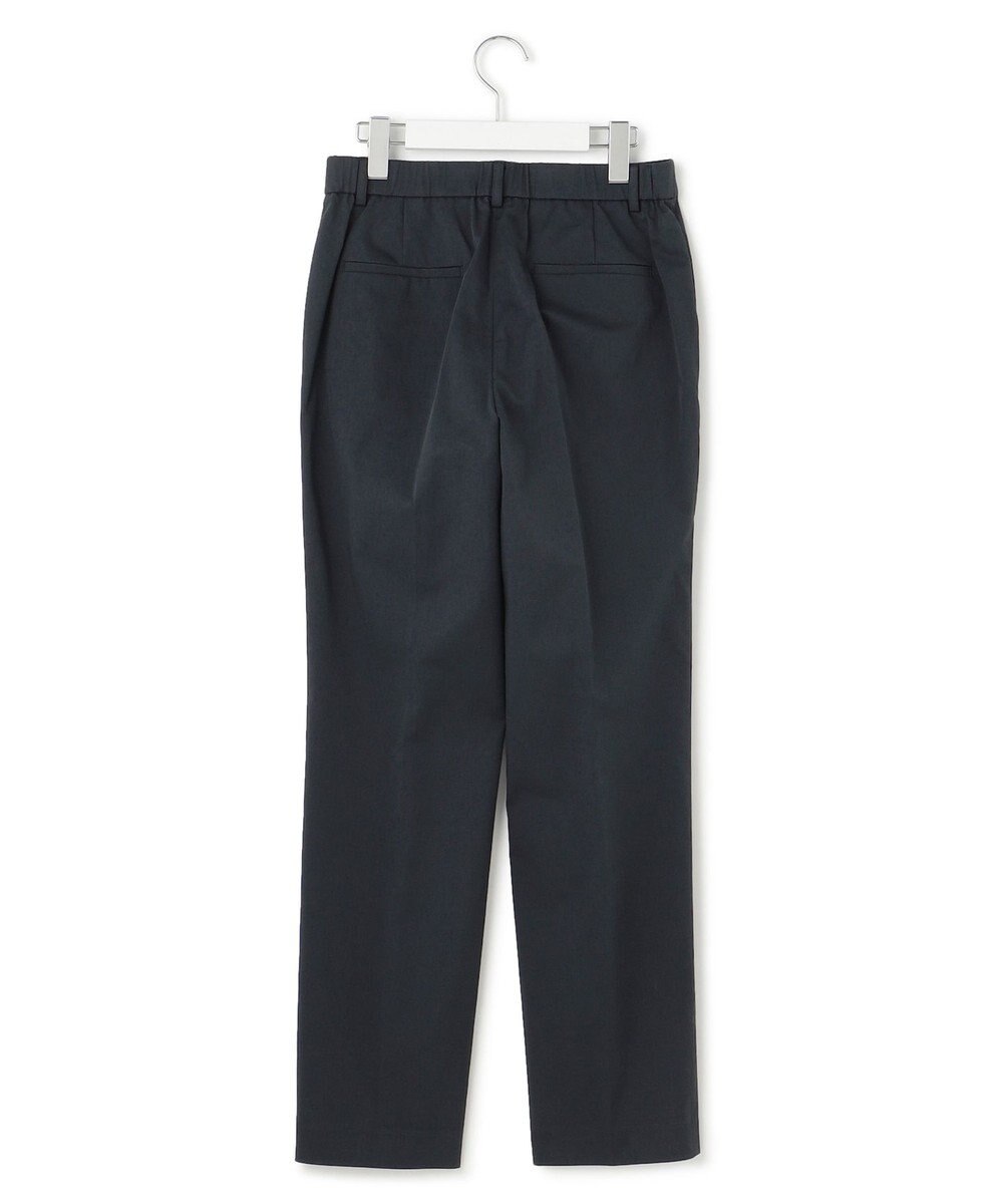 23区 【洗える】コットンサテンストレッチ テーパードパンツ 