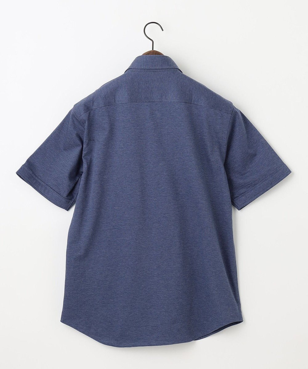 JOSEPH ABBOUD 【快適な着心地/イージーケア】コンパクトジャージースクエアジャガート 半袖 シャツ 