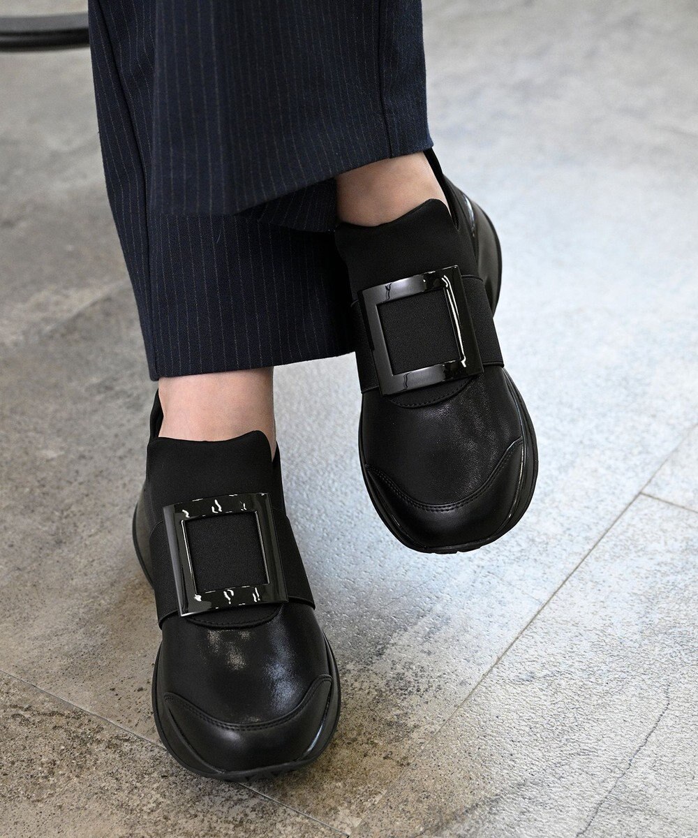 APOM 晴雨兼用　プラットフォームスリップオンスニーカー 