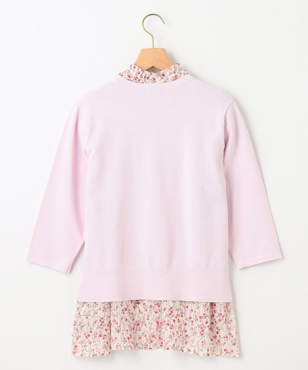 組曲 S 【WEB限定・2SET】フラワープリントアンサンブルニット 