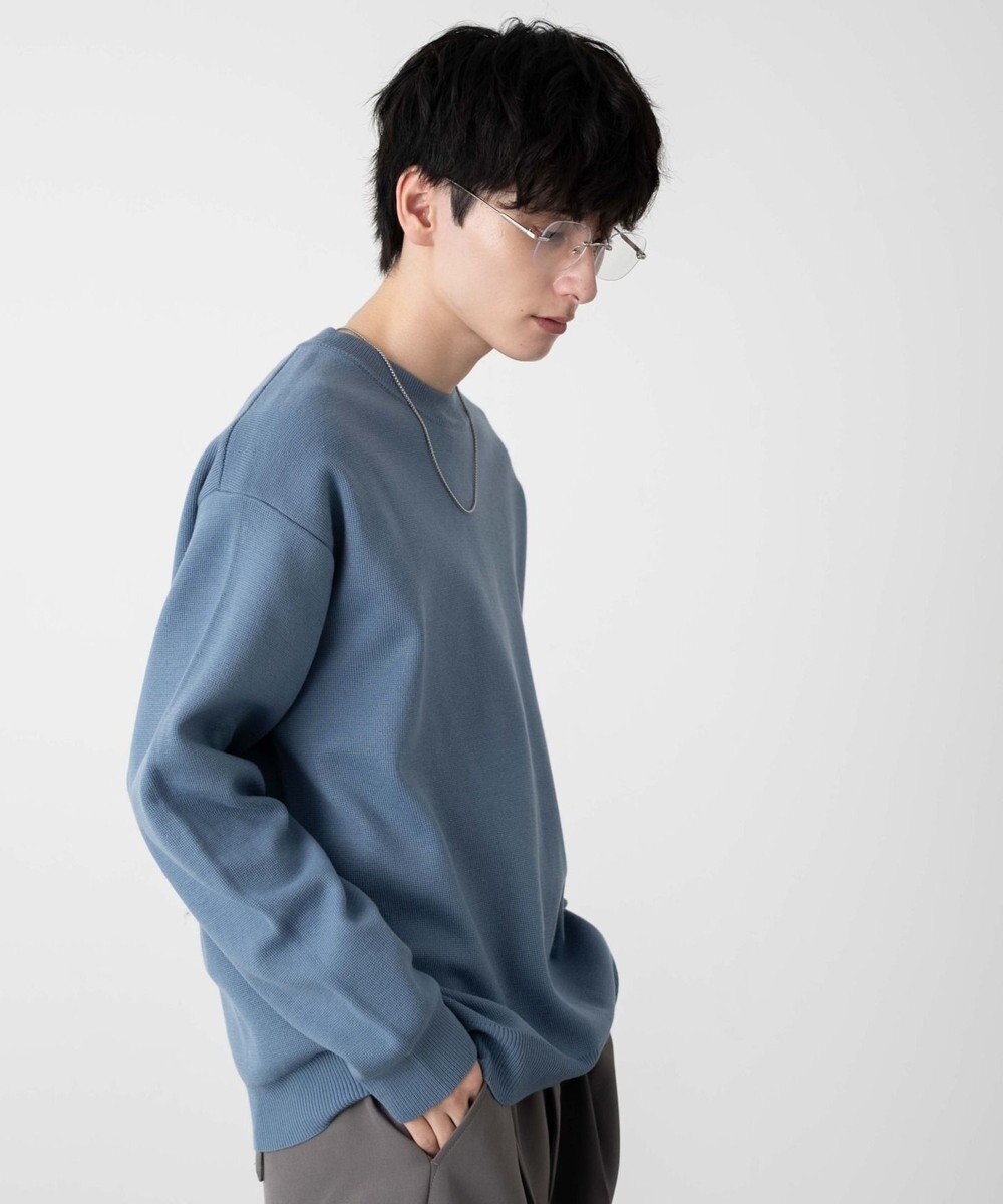 WEGO 【ユニセックス着用ITEM/MLサイズ展開】ミラノリブクルーネックプルオーバー 