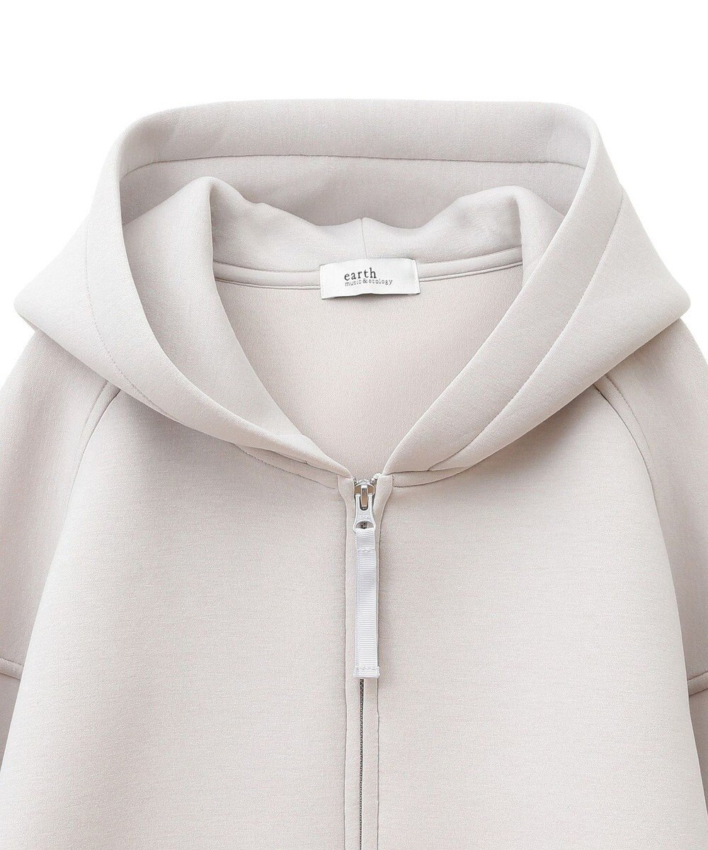earth music&ecology フーディーダンボールジップブルゾン 