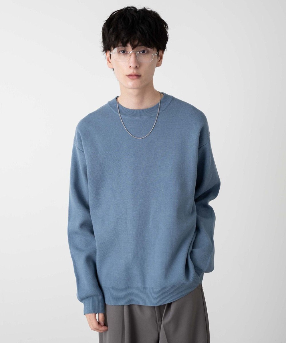 WEGO 【ユニセックス着用ITEM/MLサイズ展開】ミラノリブクルーネックプルオーバー 