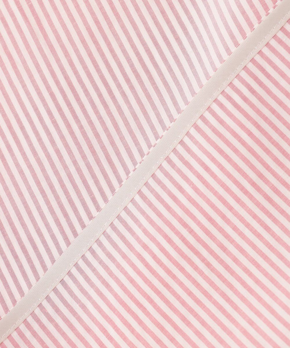 J.PRESS LADIES 【洗える】コットンアセVis ストライプ ギャザー ブラウス 