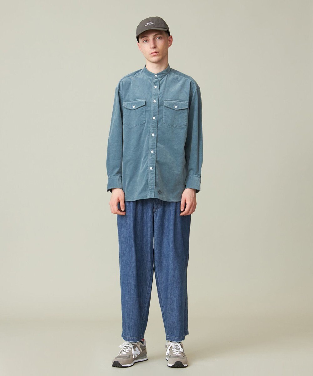 J.PRESS YORK STREET 【UNISEX】シャツコール バンドカラーシャツ 