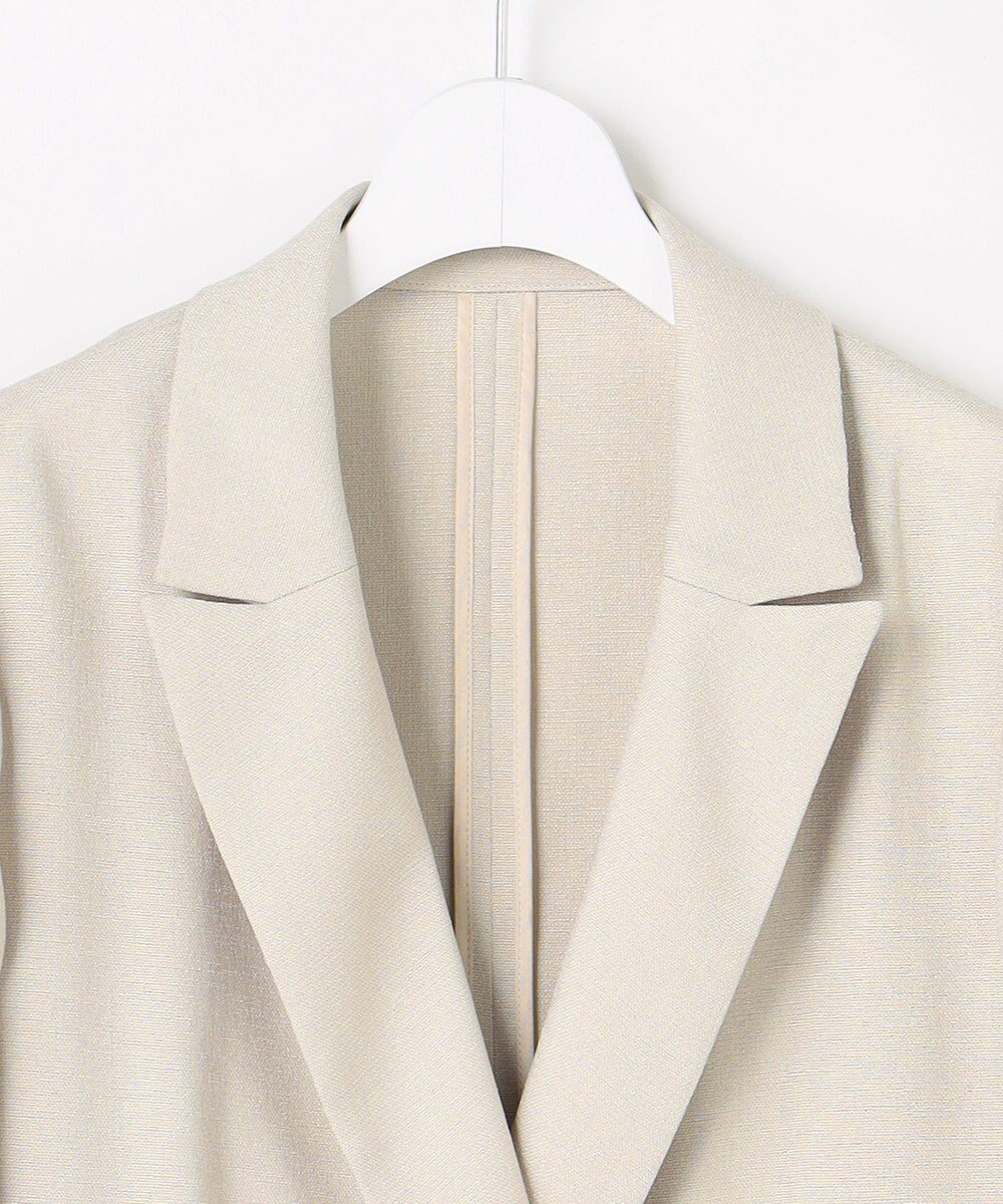 自由区 【カタログ掲載・人気素材・デザインリニューアル・セットアップ対応】リネンライクシンセティックテーラード ジャケット 