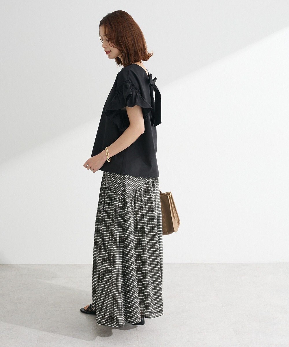 Green Parks ・ＥＬＥＮＣＡＲＥ　ＤＵＥ　バックリボンブラウス 