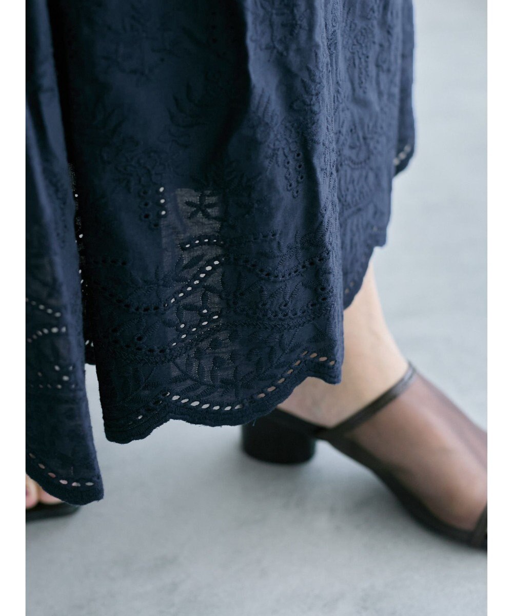 Te chichi エンブロイダリーティアードスカート 