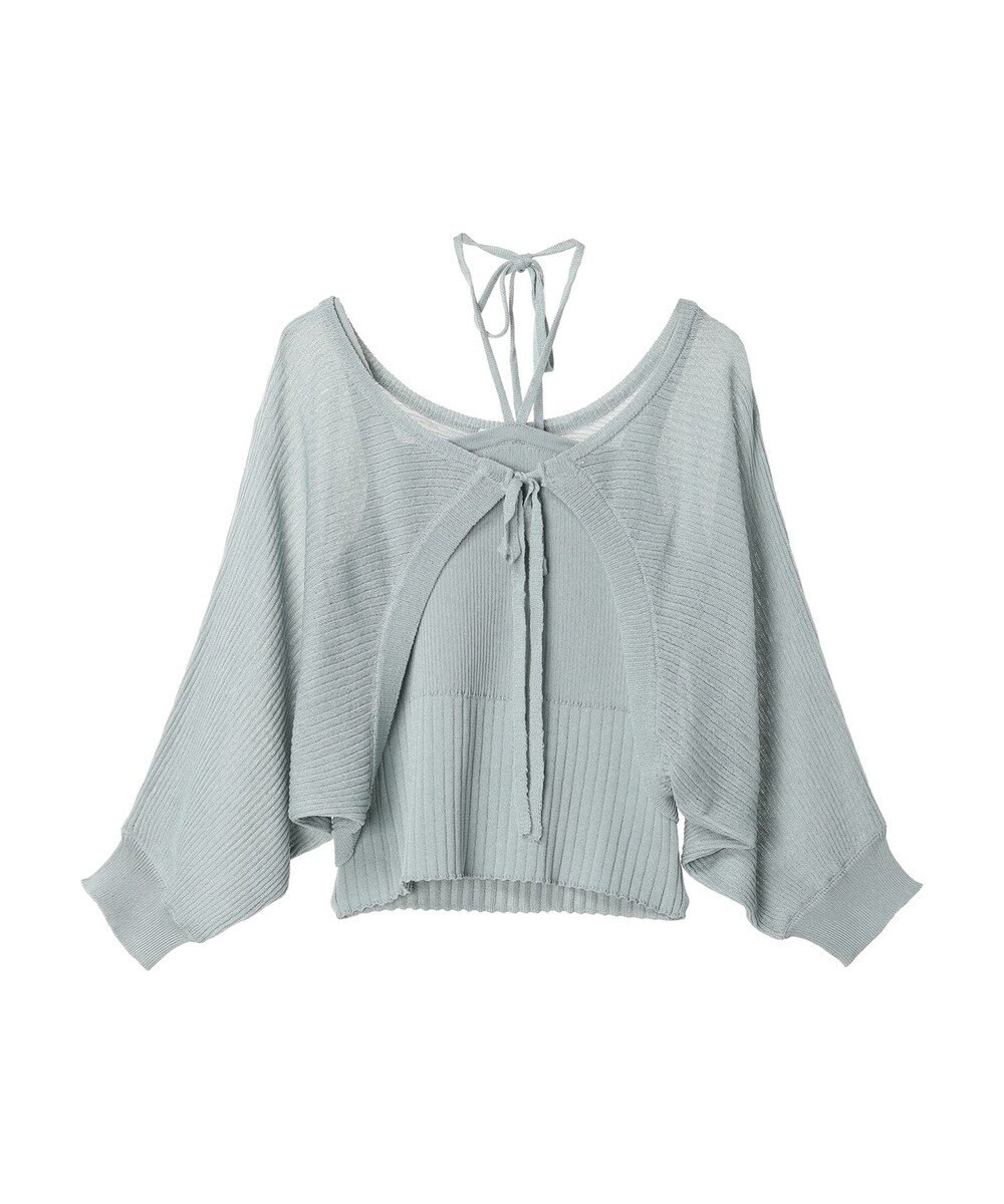 Green Parks ・swing by SET2点ニットボレロ&ニットキャミ 