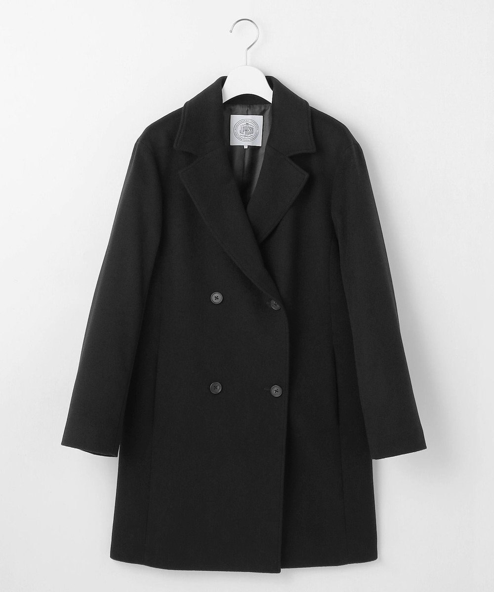 J.PRESS LADIES L Super150sAZAMIビーバー Pコート 