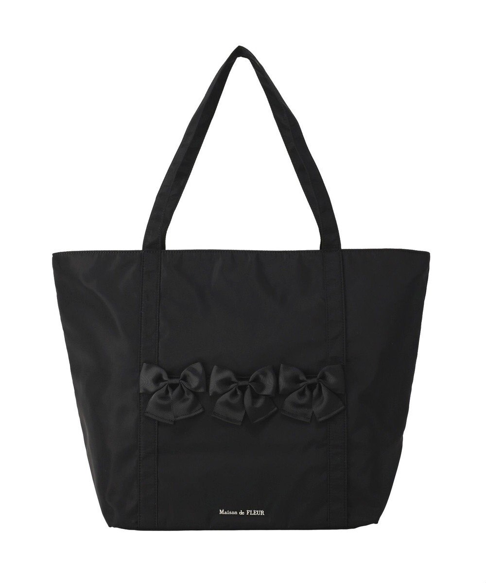 Maison de FLEUR 撥水加工リボンキャリーオンバッグ 