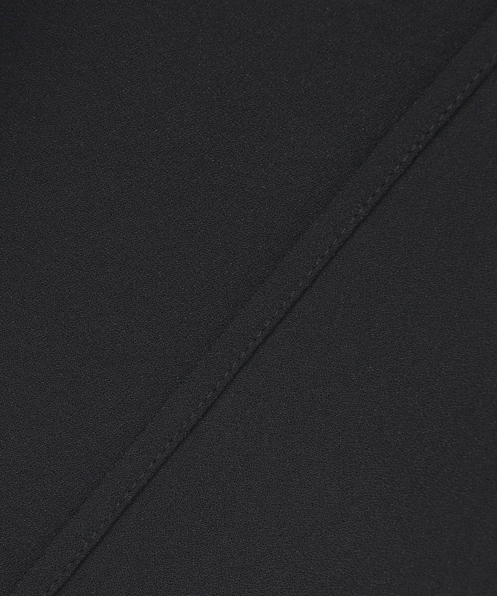 ICB L 【洗える】ストレッチジョーゼット ハイネックブラウス 