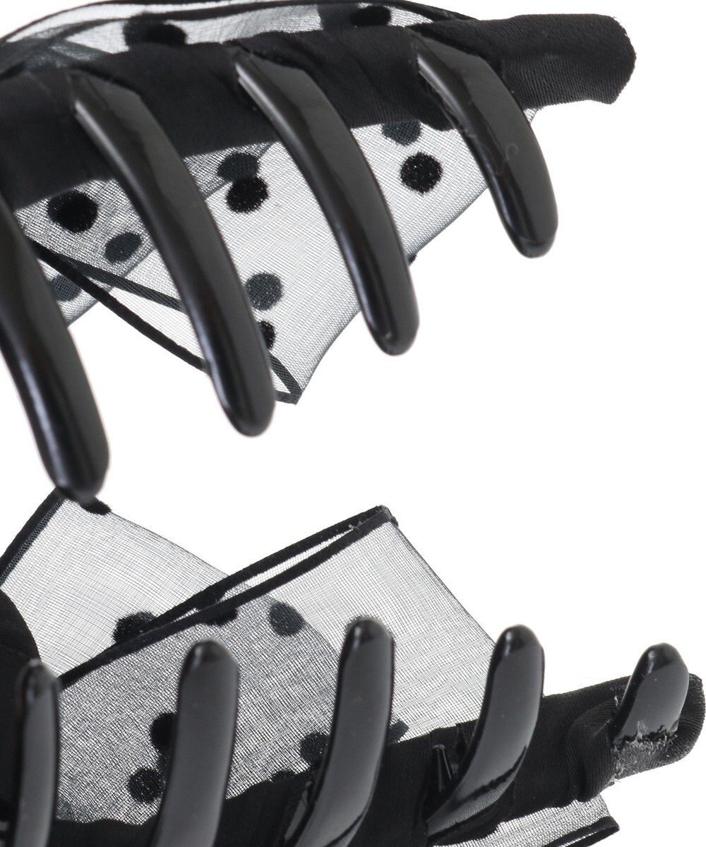 Maison de FLEUR ドットチュールリボンバンスクリップ 