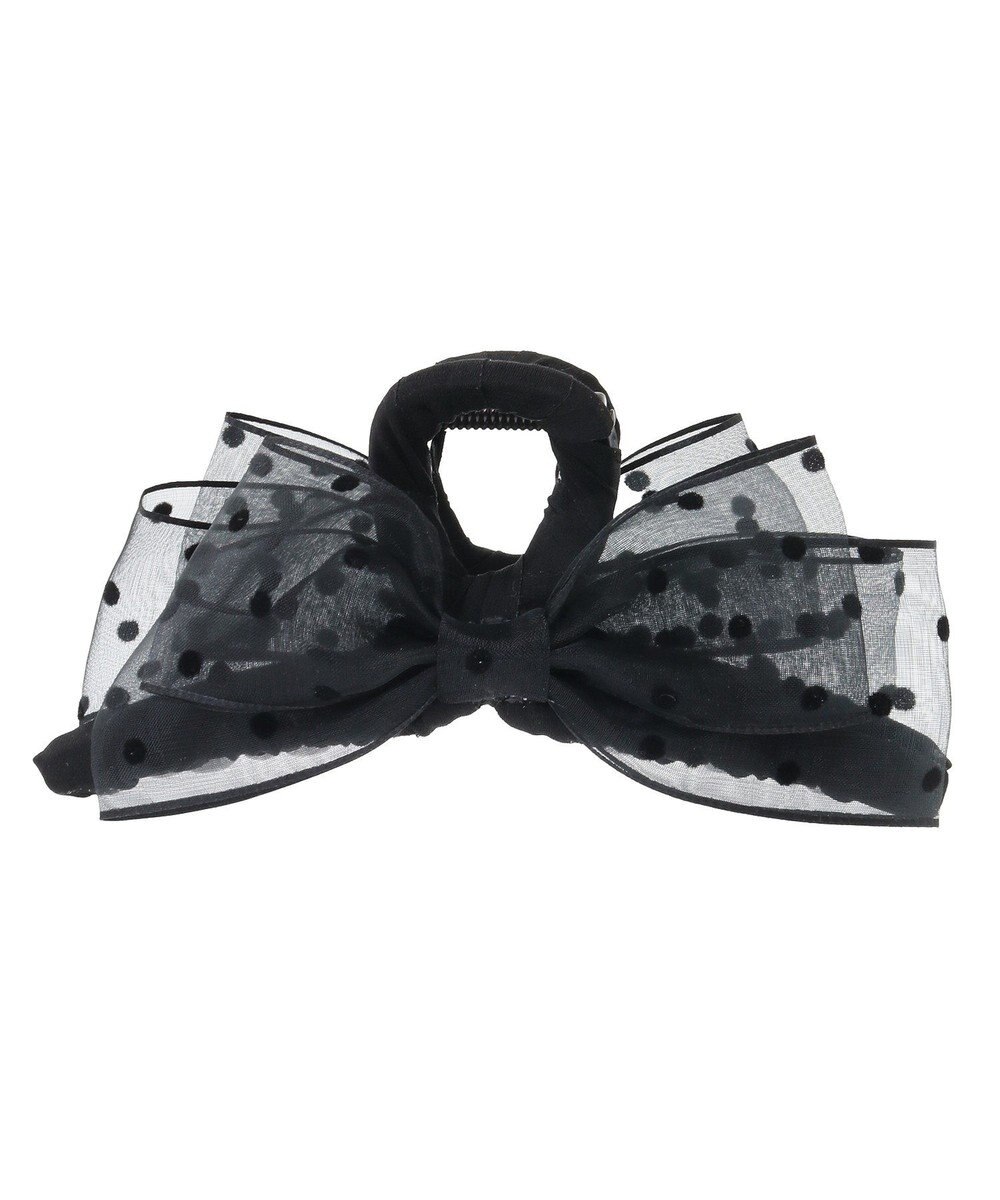 Maison de FLEUR ドットチュールリボンバンスクリップ 