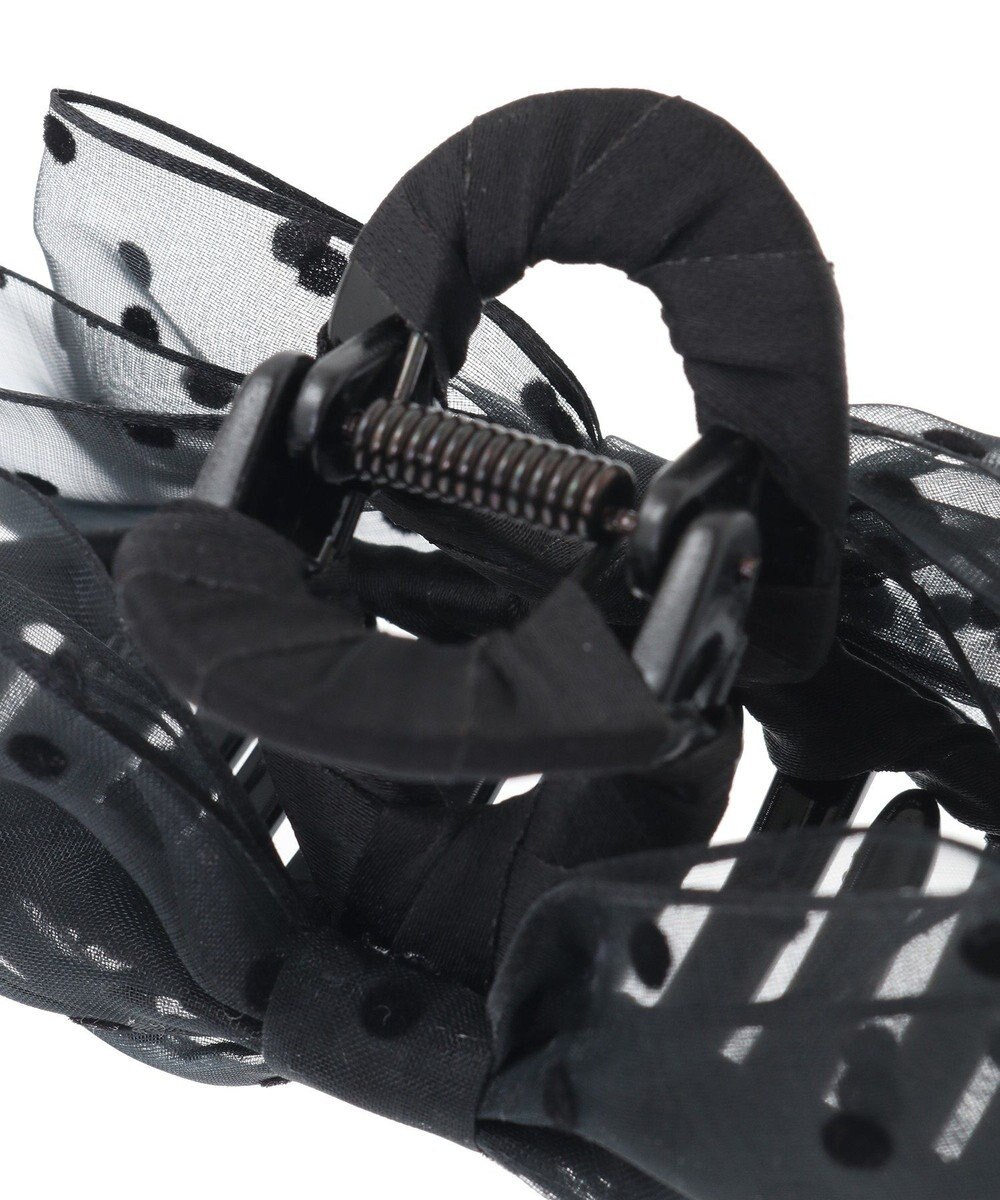 Maison de FLEUR ドットチュールリボンバンスクリップ 