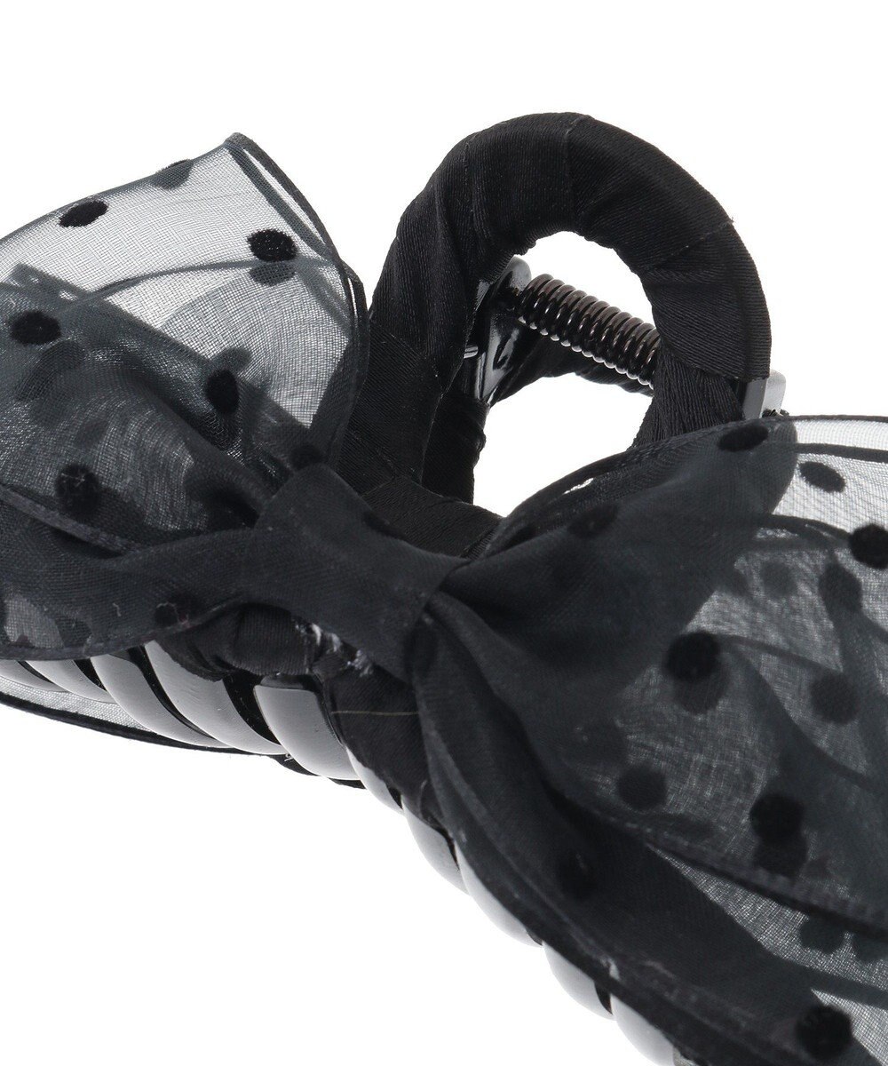 Maison de FLEUR ドットチュールリボンバンスクリップ 