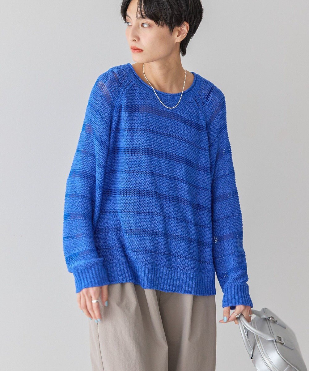 AMERICAN HOLIC 透かし編みニットプルオーバー 