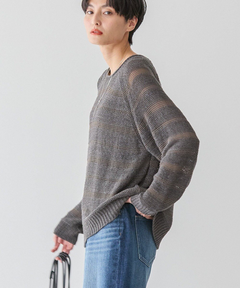 AMERICAN HOLIC 透かし編みニットプルオーバー 