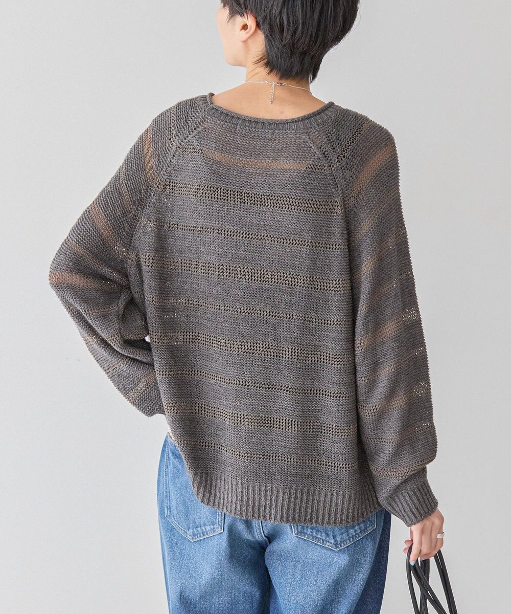 AMERICAN HOLIC 透かし編みニットプルオーバー 