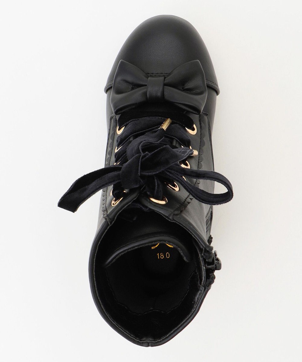 ANY KIDS 編み上げリボンブーツ 